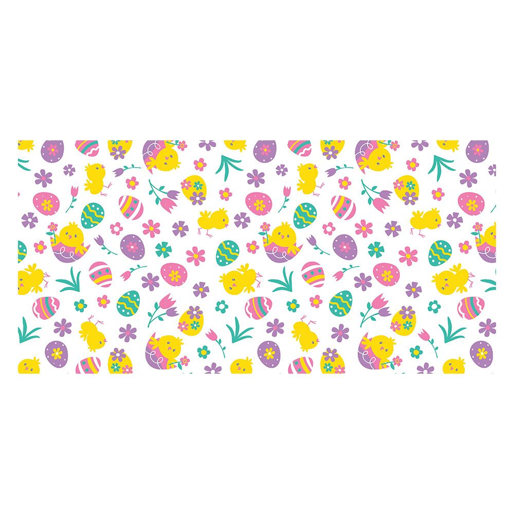 1Pc Easter Rabbit Tablecloth 137*274cm Disposable Table Cloth Happy Easter Home Decor Kids Birthday Party Supplies: Style 2