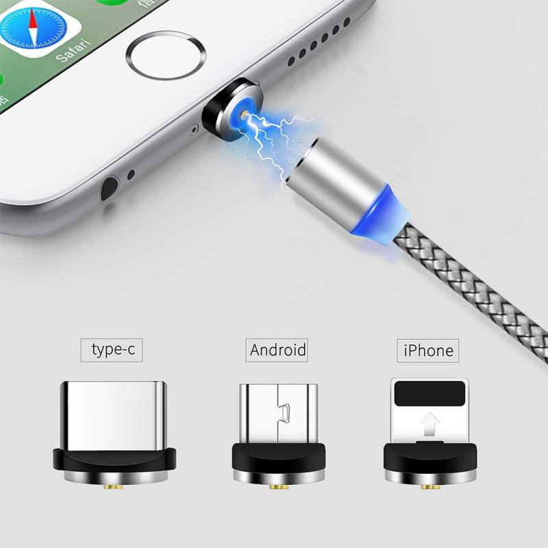 Magnetyczny kabel ładowarki dla androida/iPhone/type-c szybkie ładowanie dla Xiaomi inteligentny kabel danych akcesoria do telefonów komórkowych TXTB1