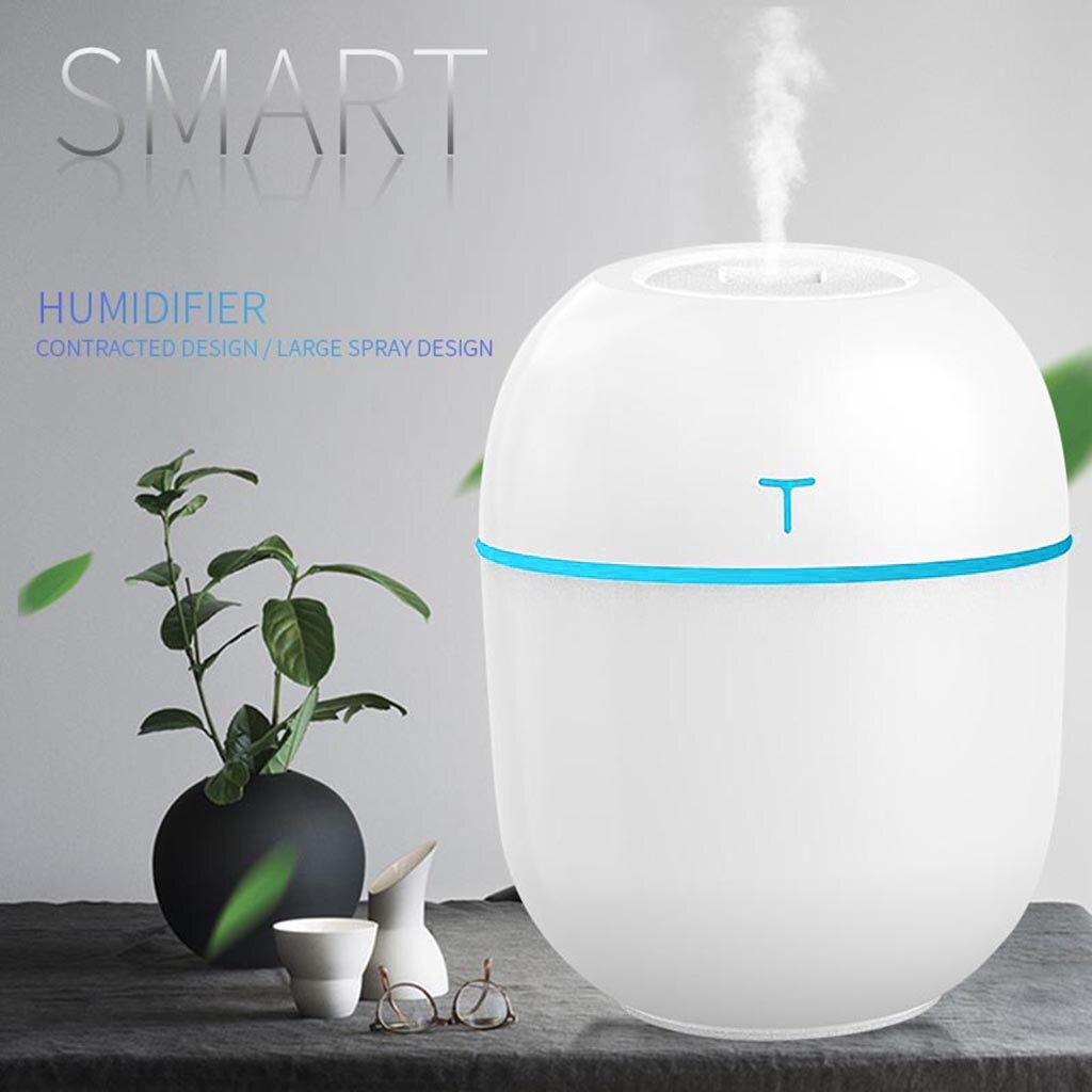 25 #200Ml Cool-Mist Waaier Bevochtiging Led Diffuser Air Purifier Lonizer Verstuiver Luchtbevochtiger Voor Thuis Creatieve Mist meker