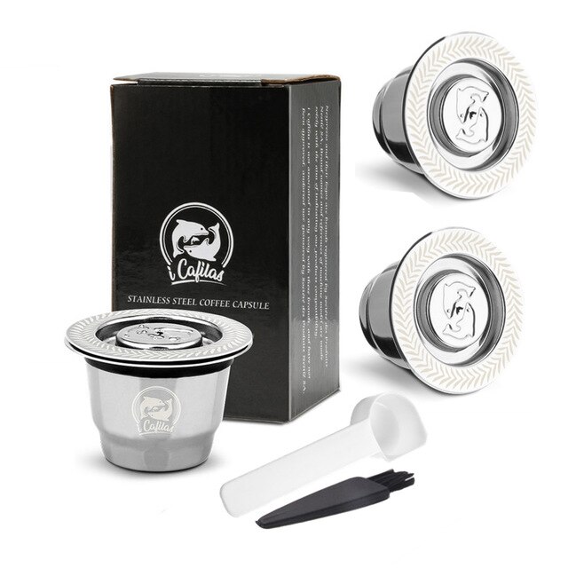 Koffie Capsules Voor Nespresso C30 Hervulbare Crema Espresso Hervulbare Koffie Filter Rvs Herbruikbare Pod: 3 Capsules