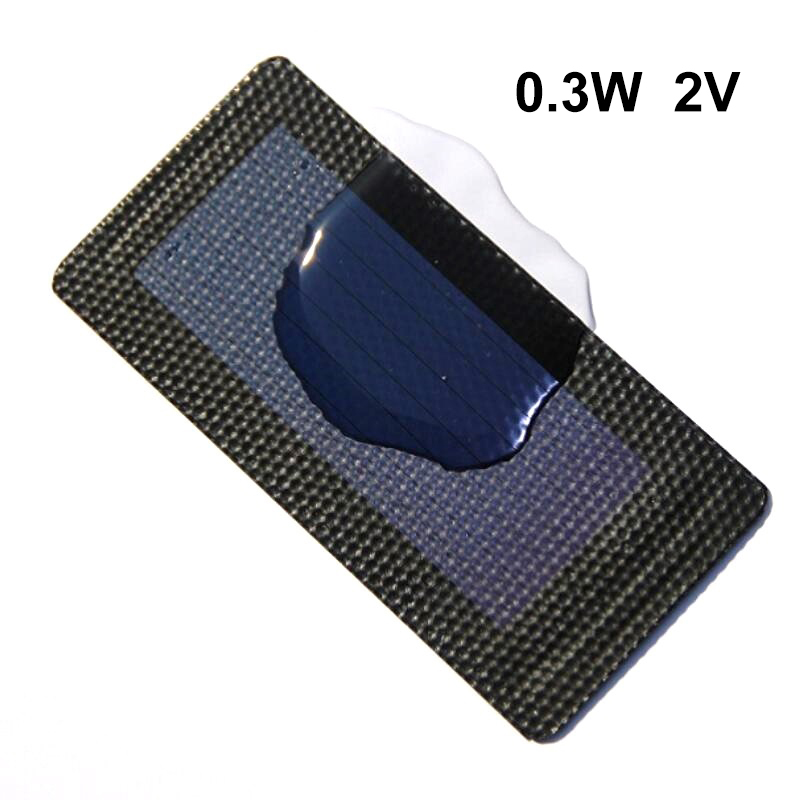 1pc 0,3 w 0,5 w 1w 1,5 w 2w 1,5 v 2v 3v 6v Solar- Tafel flexibel amorphe Silizium Dünnschicht zelle DIY kann für Sonnensystem gewellt werden: Schwarz