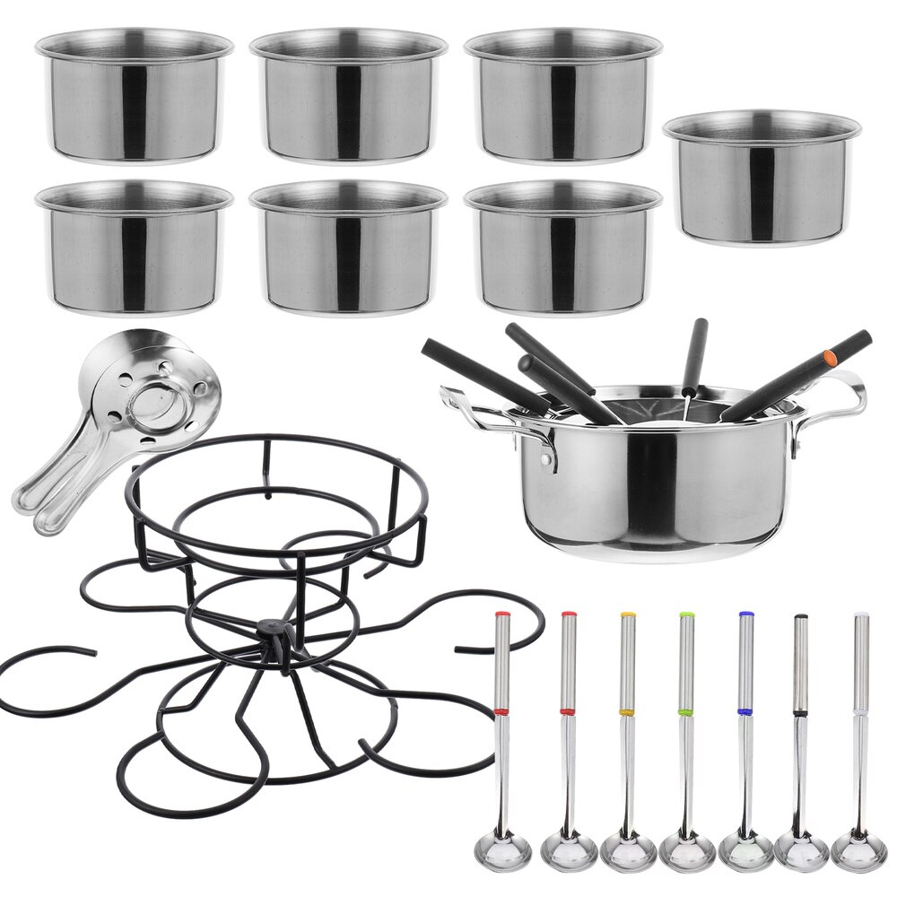 1 Set Fondue Tool Fondue Cooking Stove Safe Alcohol Stove Portable Cookware: Default Title