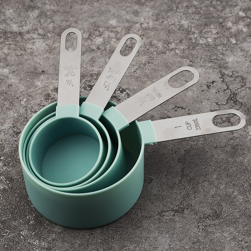 herramientas y gadgets cocina cocina accesorio cuchara medidora vaso medidor cucharas medidoras cocina tazas Utensilios de cocina para medir Peso Corporal, juego de cucharas, taza de acero inoxidable, Bascula Digital: Azul