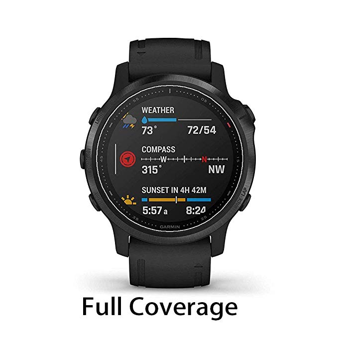 5 pezzi per Garmin Fenix 6 Pro / Fenix 6S Pro pellicola proteggi schermo in vetro temperato Premium Garmin Fenix 6X Pro SmartWatch solare