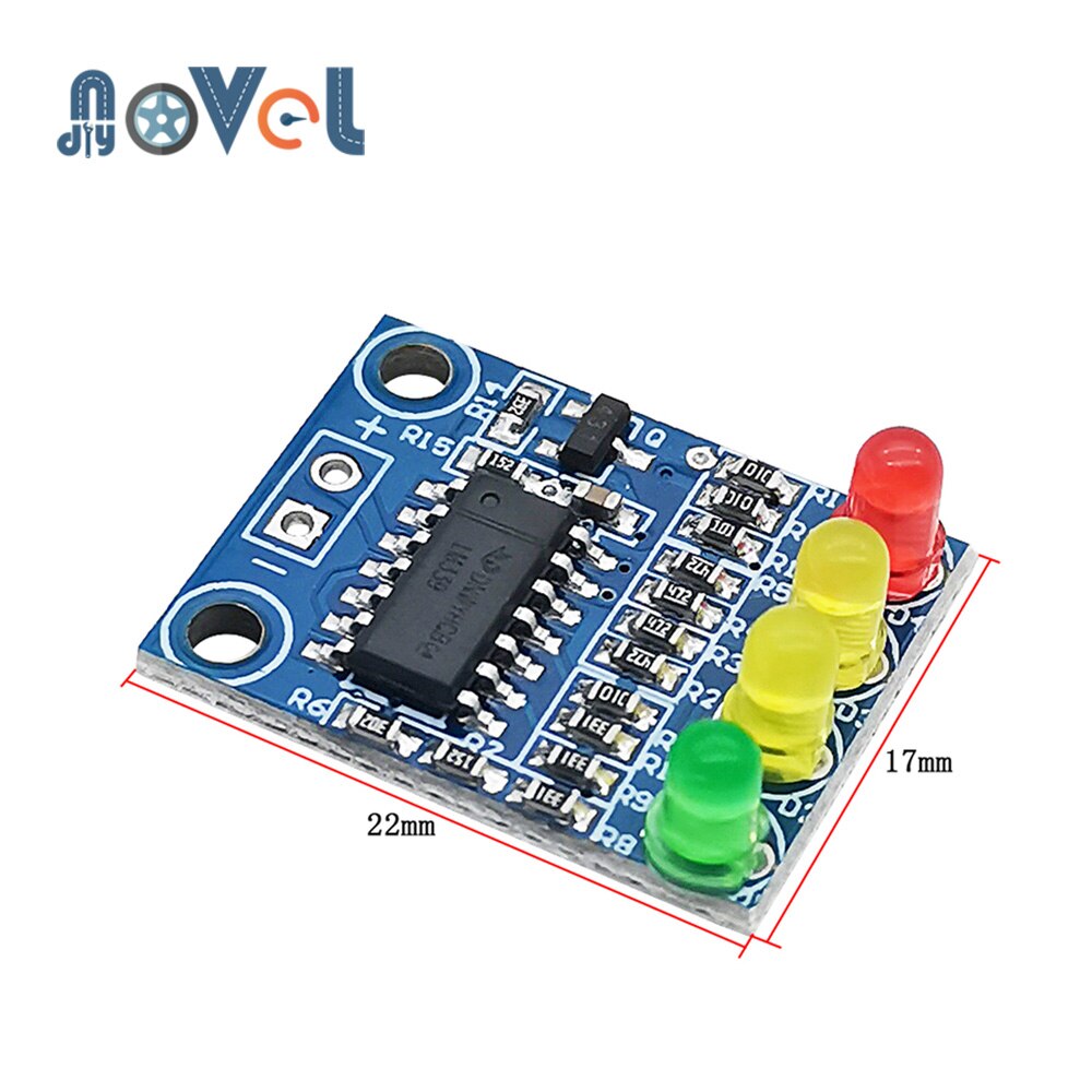 4 Segment Led Power Battery Indicator Niveau Audio Module 4-Digit Licht Kleur Scheiding 12V Detectie KA2284: level indicator
