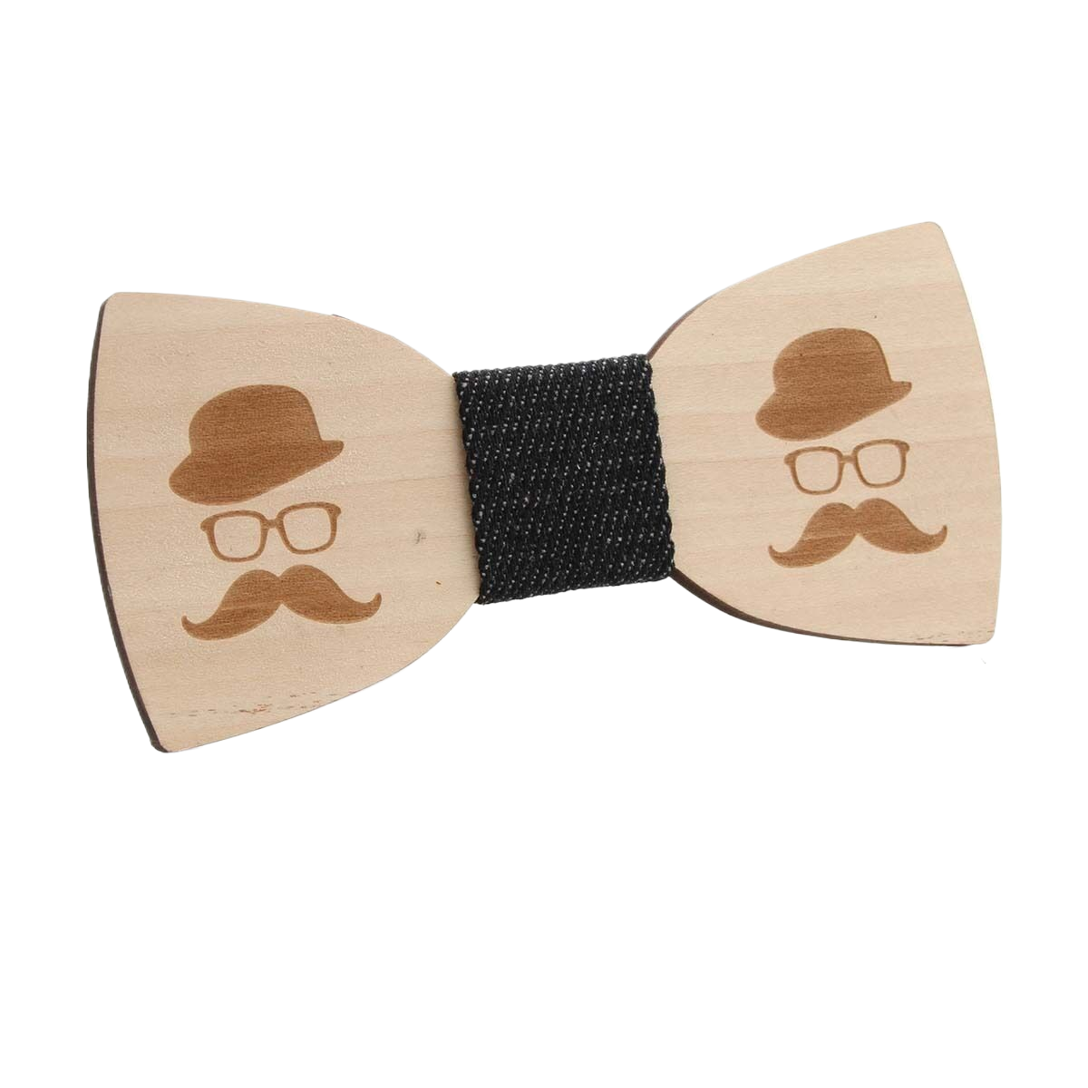 Pajarita de madera Vintage para hombre, corbatas de madera Retro talladas con agujeros, correa ajustable, pajarita de madera, Corbatas: Castaño