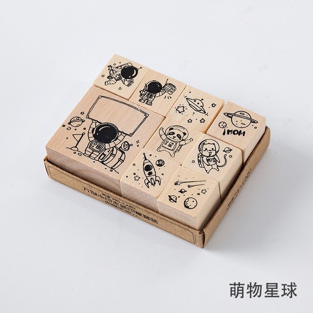 Vintage Kat Beer Panda Dier Leven Stempel Diy Houten Stempels Voor Scrapbooking Briefpapier Scrapbooking Standaard Stempel: 7