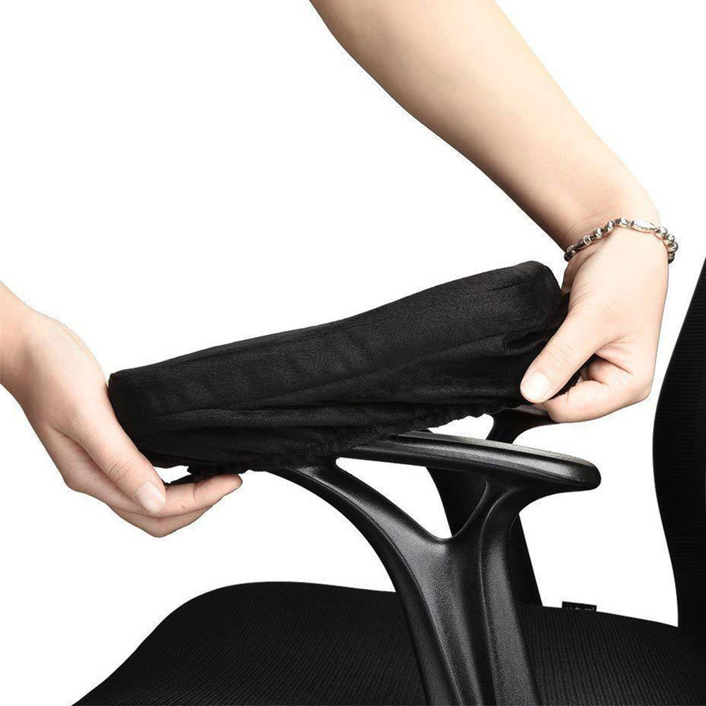 Kontor hem kudde stol armstödsdyna mjukt stöd ergonomiskt avlastning tryck underarmar memory foam armbågskuddar överdrag universal