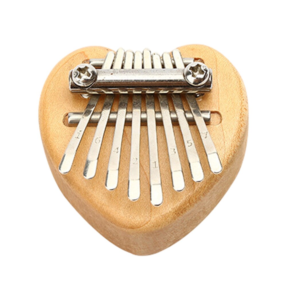 Retro Kalimba Draagbare Duim Piano Houten Exquise Vinger Harp Muzikale Mbira Instrument Voor Kinderen Volwassen Beginners 8 Toetsen