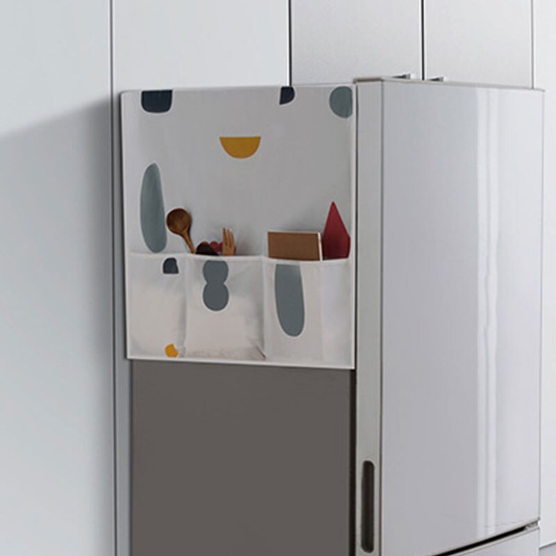 Blomsterprintet køleskab støvtæt betræk med lomme farverigt vaskemaskine betræk hjem tekstil støv klud