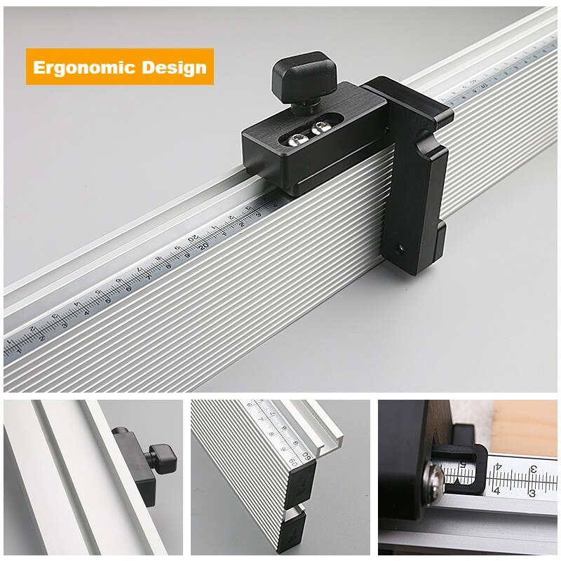600/800 Mm Spoor Beugels Mijter Track Stop Schaal Set Houtbewerking T Slot Aluminium Tafelcirkelzaag Hek Werkbank Diy houtbewerking Gereedschap