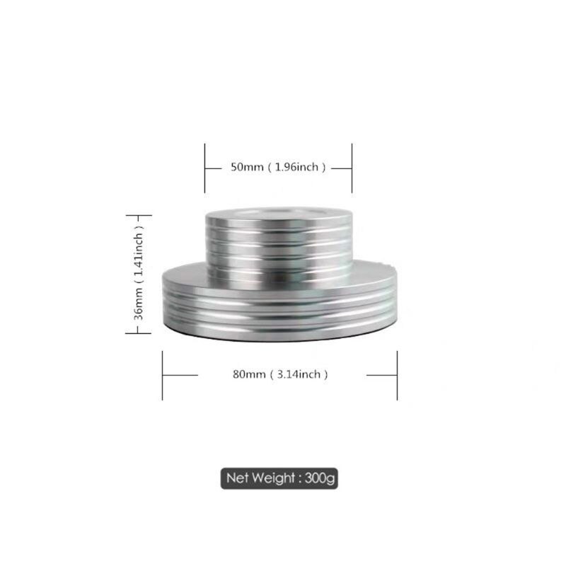 Aluminium rekordstabilisator pladespiller boble niveau lp vinyl disk stabilisator  p0rc