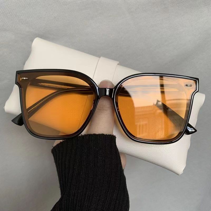 Vintage Grote Frame Vierkante Zonnebril Dames Mode Zonnebril Vrouwen Rijden Brillen Uv400 Oculos De Sol: green