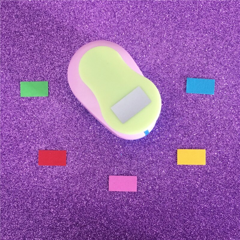 1 inch Rectangle shape EVA foam punch hole punch for greeting card handmade paper scrapbooking craft punch machine