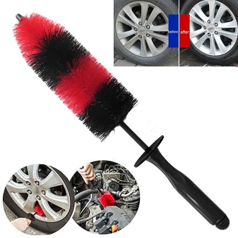 Automobile Large Alloy Wheel Cleaning Brush Detailing Valeting Brush Non Scratch Car Wheel Brush