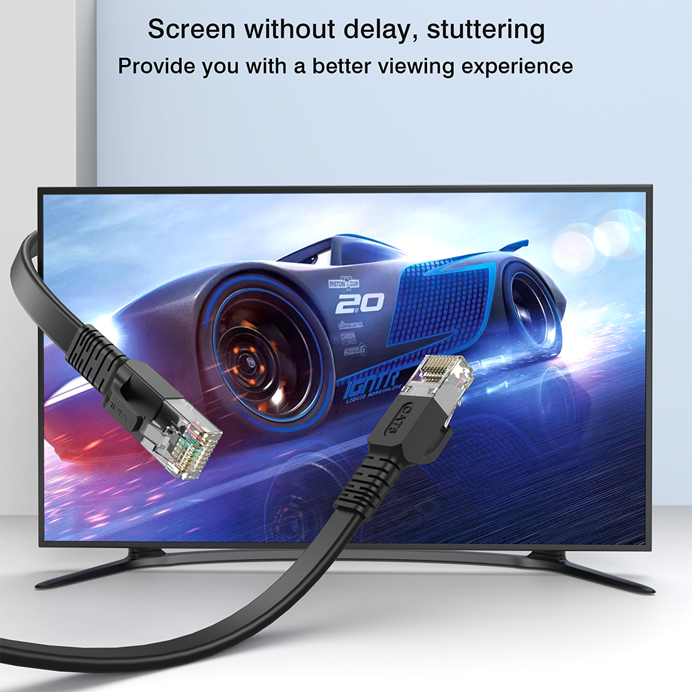 CAT 6 Ethernet Cable Cat6 RJ45 Flat Round Lan Cable Gigabit 1000mbps UTP RJ45 Network Patch Cord 1m 5m 20m 30m For Modem Router