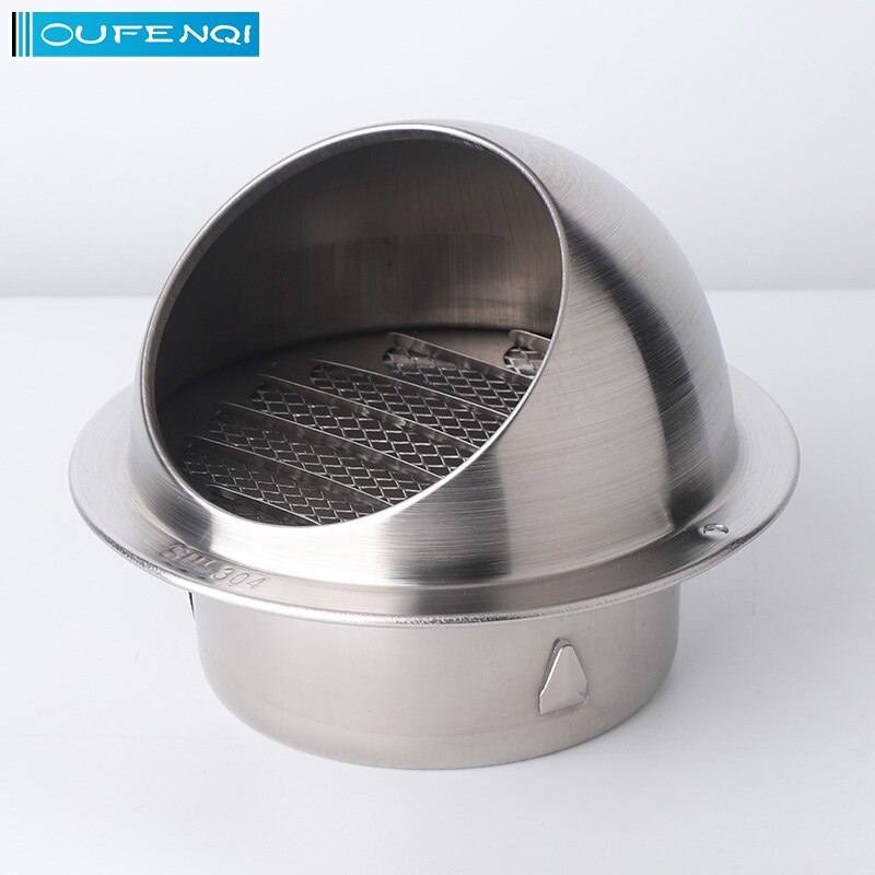 OUFENQI 304 stainless steel air outlet cover ventilation exhaust fan vent round 60mm 70mm 80mm
