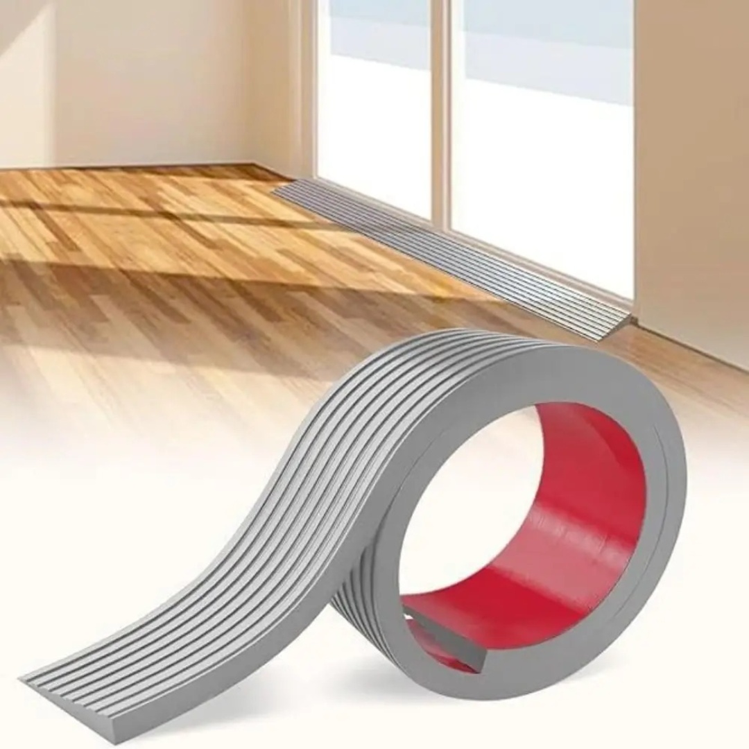 1 Pc 1 M/39.37 Inch Deuropening Drempel Oprit Zelfklevende Pvc Rubber Oprit Slijtvast Gestreepte trap Anti Slip Tape