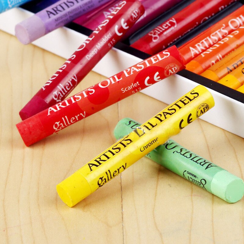 12/25/48Colors Oil Pastel for Artist Graffiti Soft Pastel Painting Drawing Pen School Stationery Art Supplies Soft Crayon Set