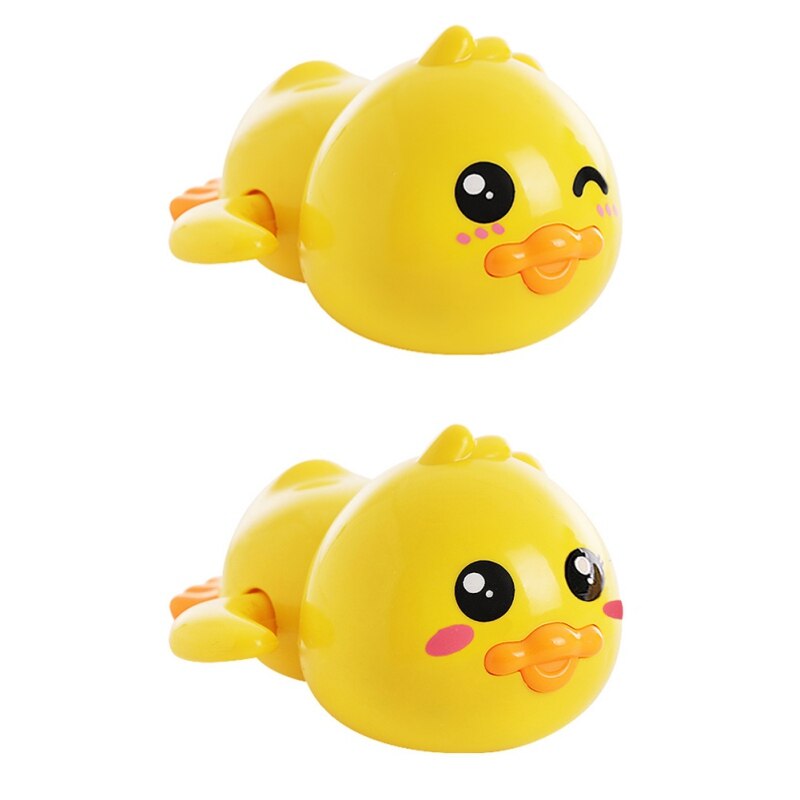 Novos Brinquedos para o Banho Do Bebê de Natação Piscina Brinquedos de Banho Pato Animal Bonito Brinquedos Clockwork Wind Up Cadeia de Banho Jogo Do Banheiro Água