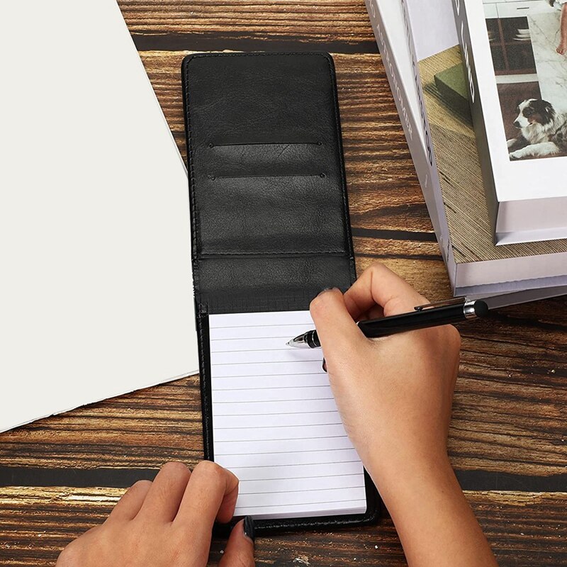 Notepad Set 3.5X5.5in Small Memo Book 3 Mini Pocket Notepads with Pens and 10 Refills for and Students