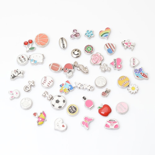 100pcs/lot MIX floating charm fit floating charm lockets, FC-MIX