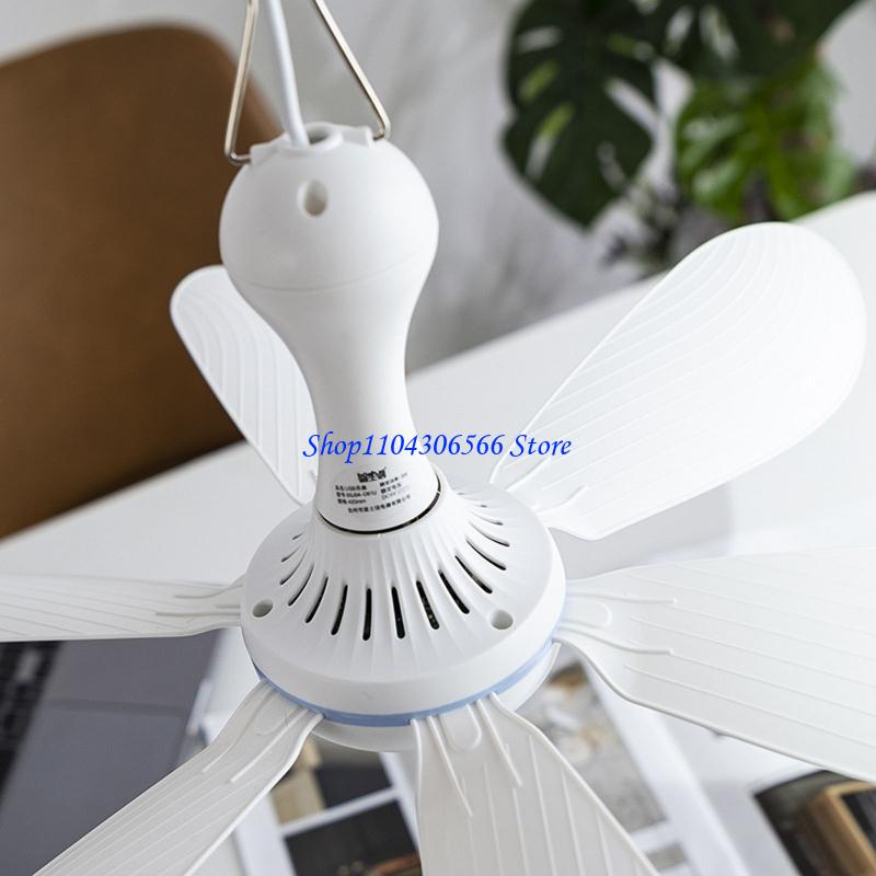 02dd 16.5in ventilatori portatili a baldacchino, ventilatori da soffitto, 5w ventilatori da appendere al gazebo usb per dormitori