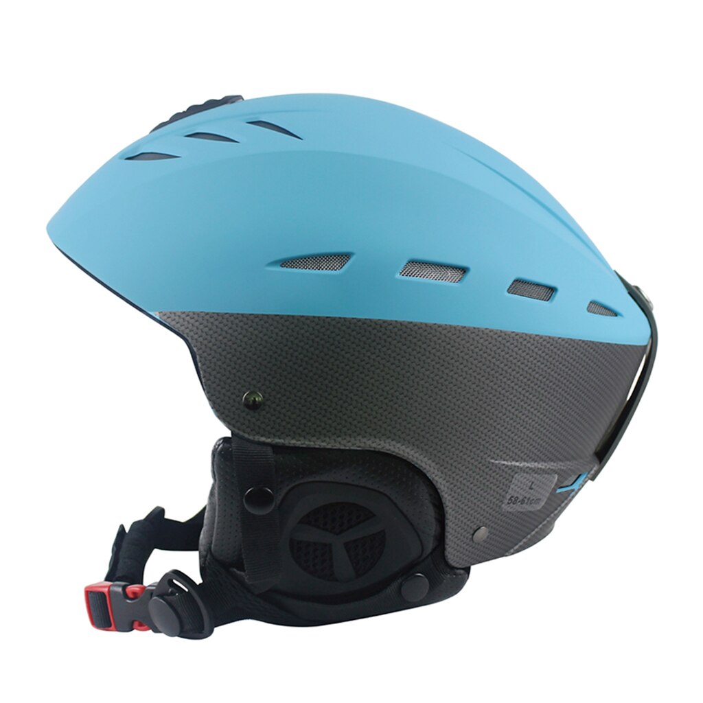 Hoge Outdoor Geïntegreerde Skiën Helm Met Verstelbare Riem Air Vent Sport Helmen Voor Fietsen Schaatsen Skiën: Blue L