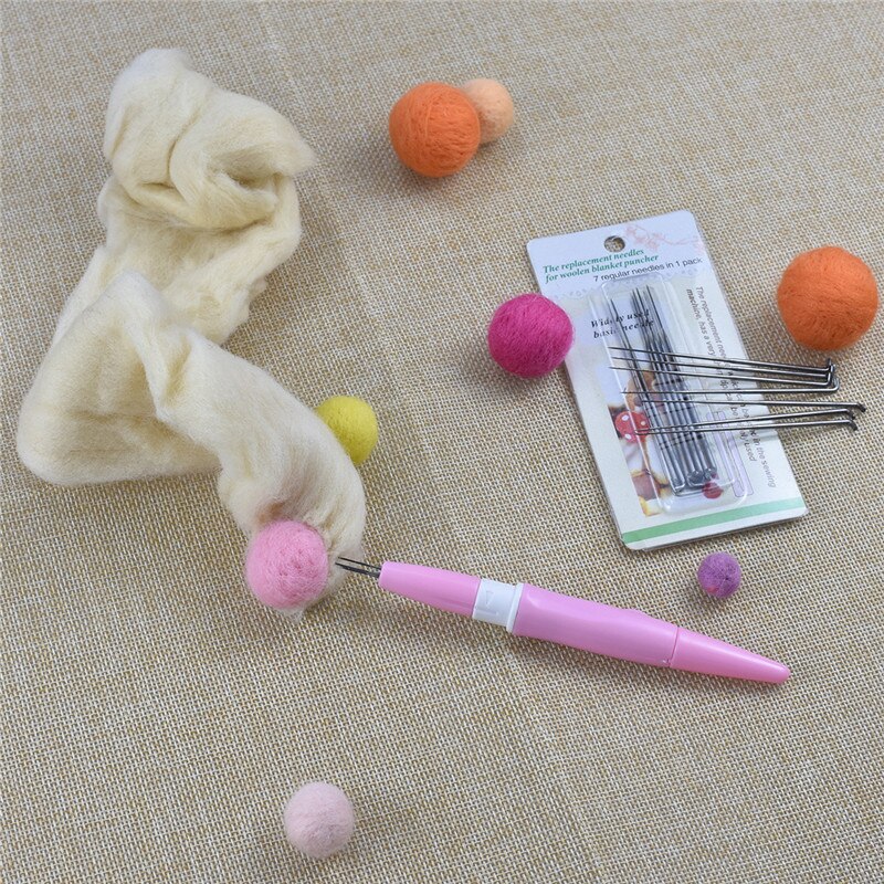 7pcs 8cm Vilten Naalden Set Wolvilt Naalden Set Hand Craft Vervanging Naaldvilten DIY Ambachtelijke Gereedschappen Voor vrouwen Moeder