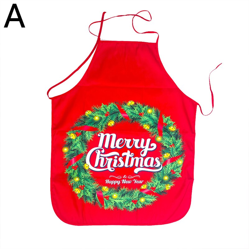 Christmas Aprons Adult Santa Claus Aprons Home Kitchen Cooking Apron Women and Men Dinner Party Decor Christmas Apron: A