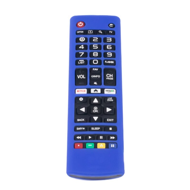 Schokbestendig Afstandsbediening Case Siliconen Beschermhoes Voor L-G AKB74915305 AKB75095307 AKB75375604 Tv Remote: Blue