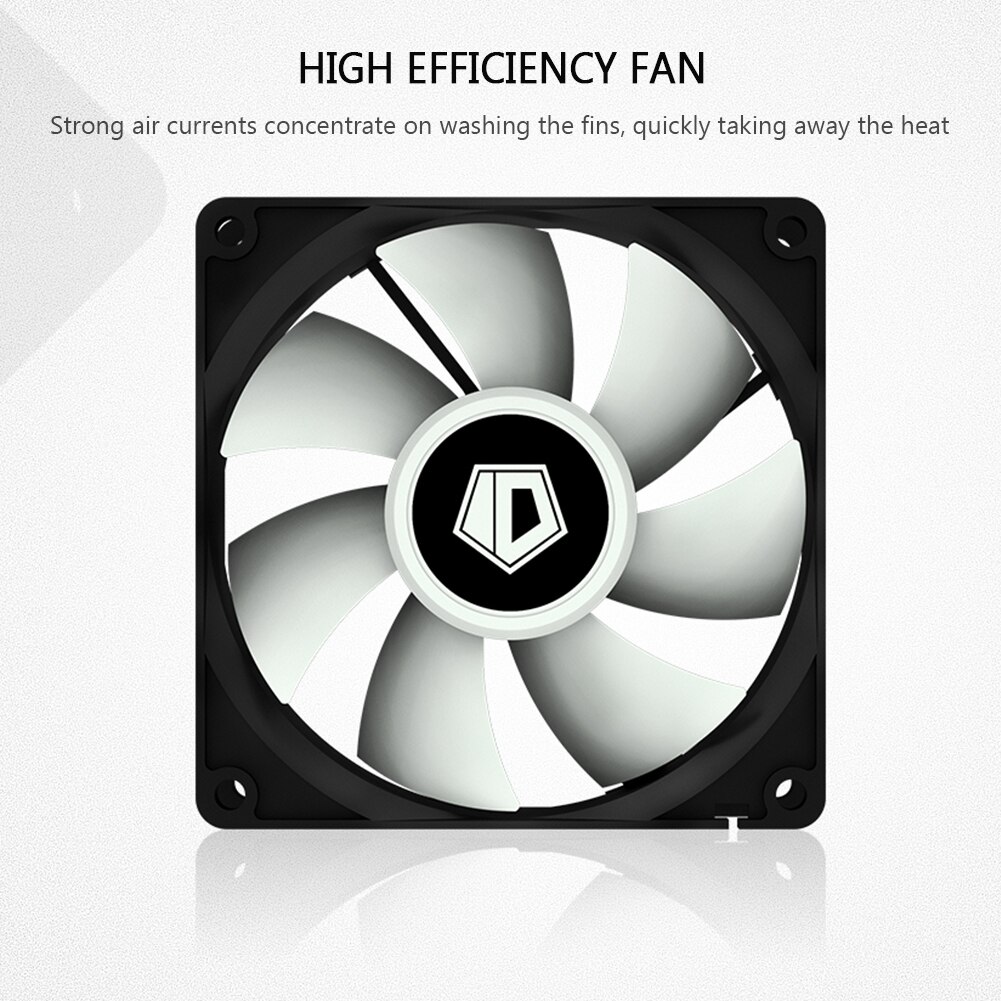 Desktop Computer CPU Cooler 9CM Black Top Cover Silent Multi-platform Fan for Intel LGA1200/115X Thermal Cooling PC Cooler