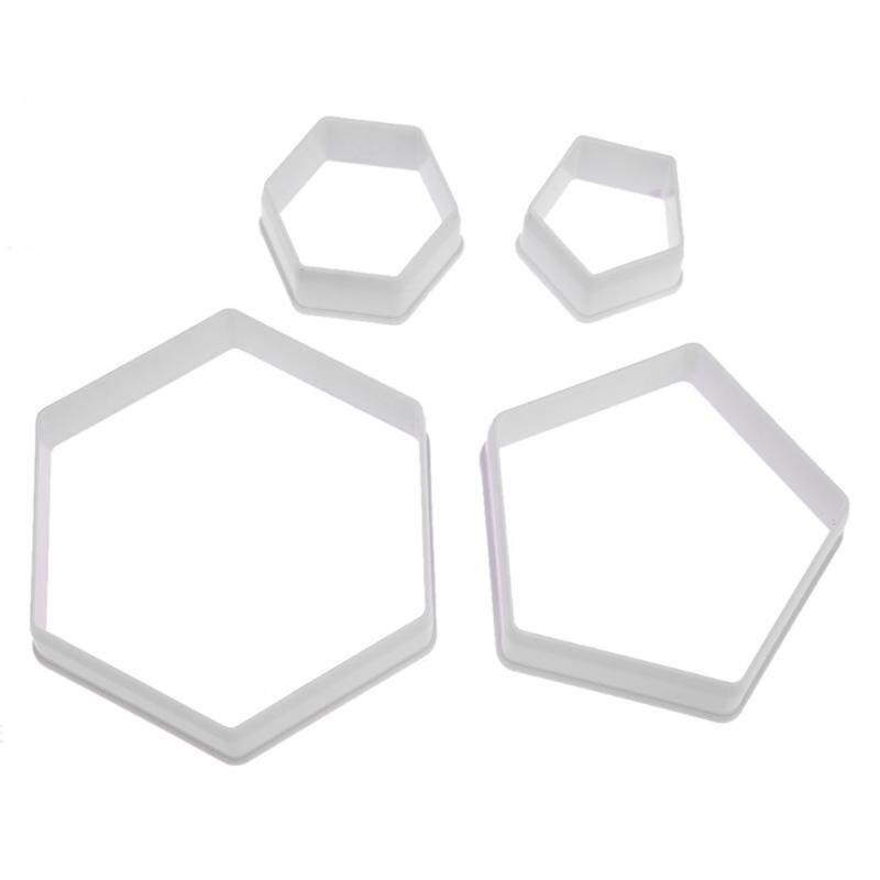 4Pcs Voetbal Cookie Cutter Voetbal Vorm Fondant Taart Decor Sugarcraft Mould Taart Tools Keuken Gereedschap: Default Title