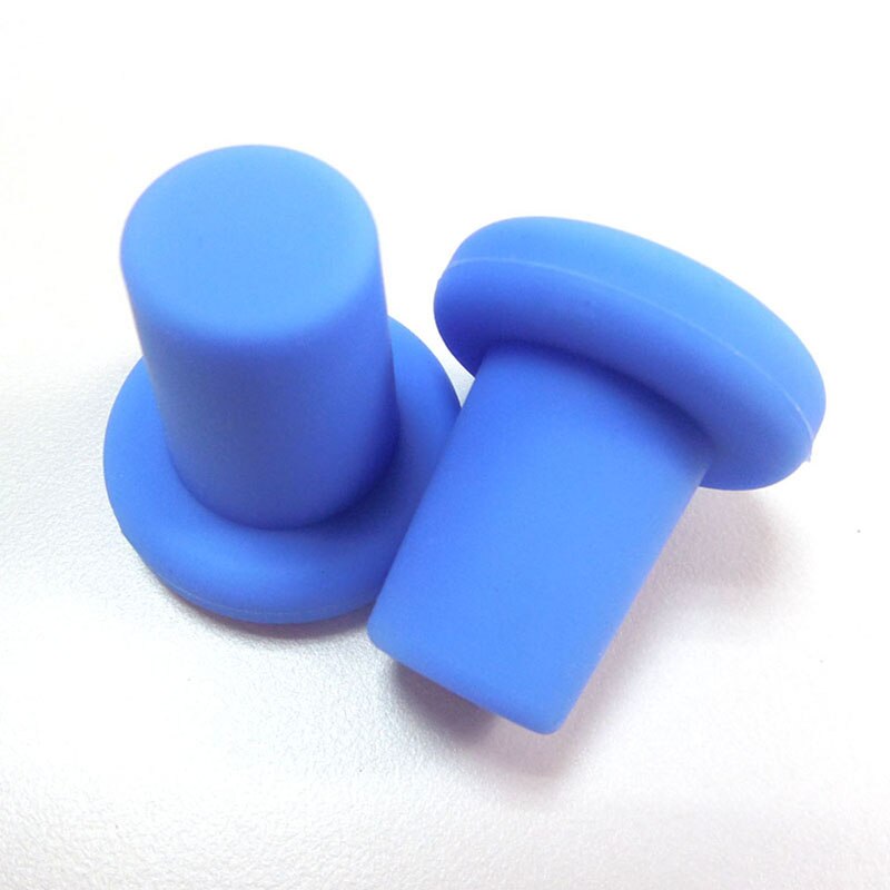 Bouchons colorés en silicone pour bouteille de vin,accessoire pour préserver et conserver le vin en famille ou au bar, , sûr et sain, 6 couleurs: Blue