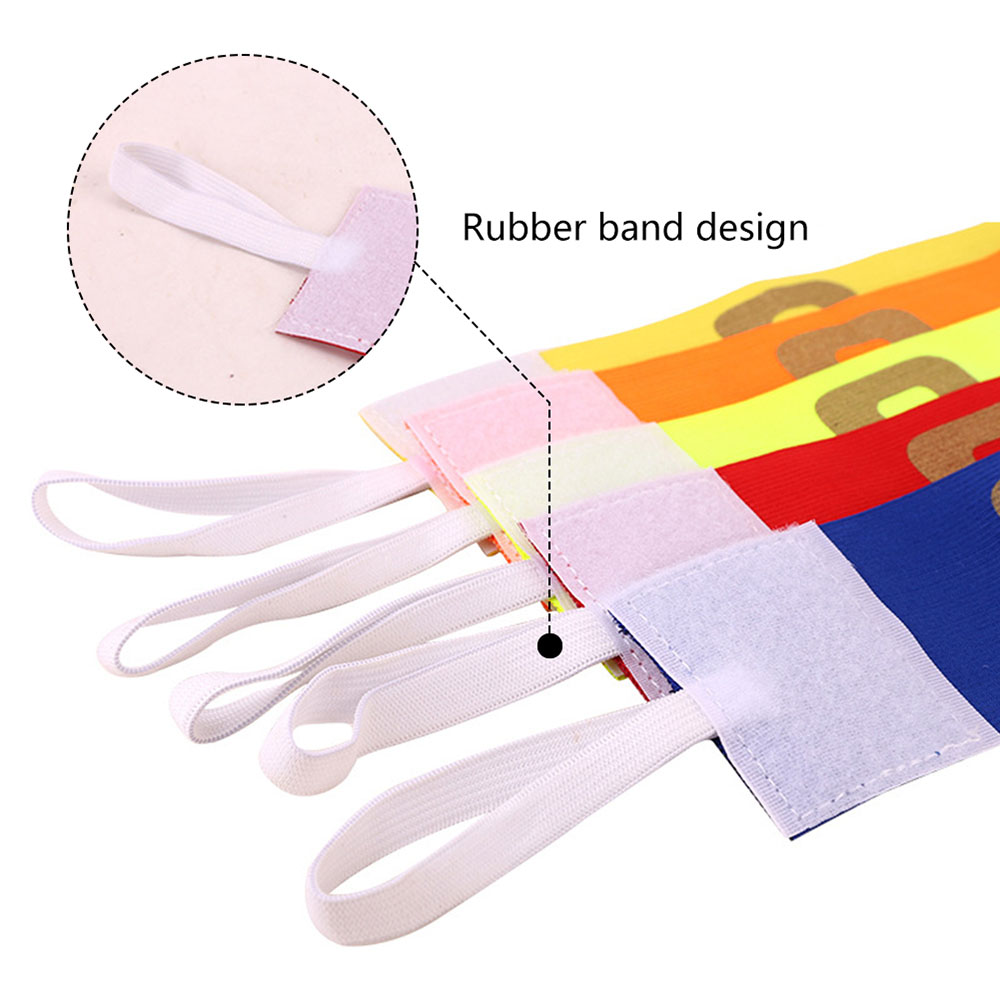 1Pc Kinder Führer Armband Fußball Fußball C Nicht-slip Band Bunte Einstellbare Kapitän Armband Kinder Jungen Fußball Spiel