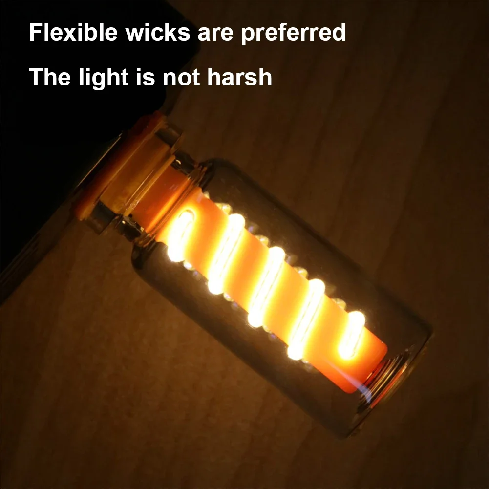Bombilla LED USB con filamento en espiral, atenuación táctil, 5V, bombillas LED Retro, luz nocturna de 1W, iluminación LED decorativa incandescente para acampar, 1 ud.