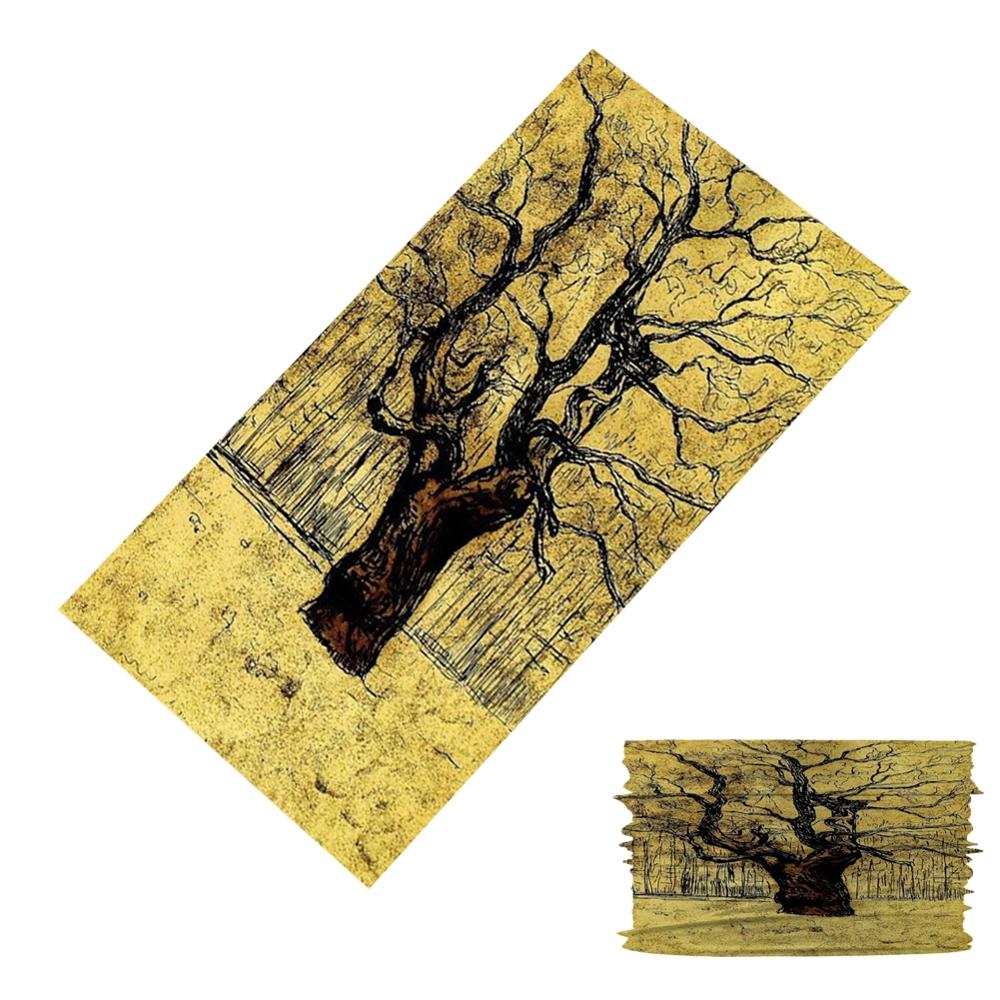 Natuurlijk kersenboompatroon hoofd/gezicht/masker nek bandana sjaal dual-use magische buis hoofddoek wielersport hoofddeksel tulband