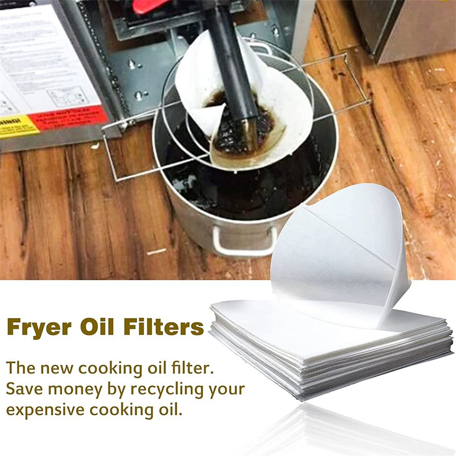 40 Stück Friteuse Ölfilter kegel Filter Vlies Filter kegel Speiseöl Filter kegel Filter küche Gaststätten Hotels Zubehör