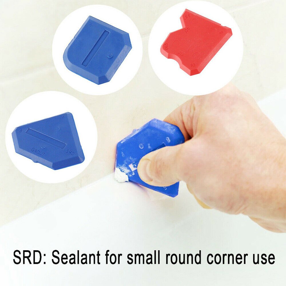 8 Stks/set Siliconenkit Spreader Spatel Caulking Kit Cement Kalefateren Schraper Removal Tool Kit Vloer Tegel Randen Cleaner Hand Tool