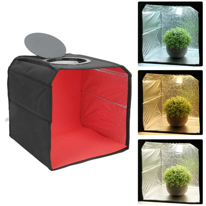 Photo Studio Lightbox Mini Folding Light Box Tabletop Photography Soft Shooting Tent Box 6 Backgrounds for Jewelry Photography