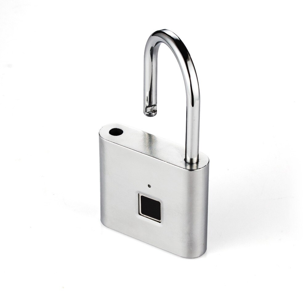 USB Rechargeable Smart Keyless Fingerprint Electric Lock IP65 Waterproof Anti-Theft Security Padlock Door Luggage Lock