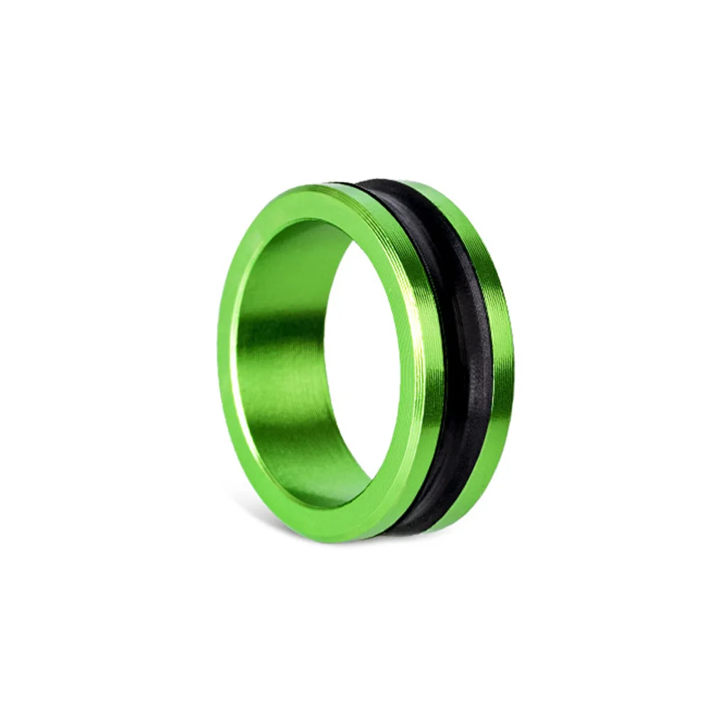 Anillo de alambre de tracción de aleación para pesca, anillo antideslizante para atar nudos, carrete y Protector de dedo, equipo de pesca, 2 uds.: Dorado