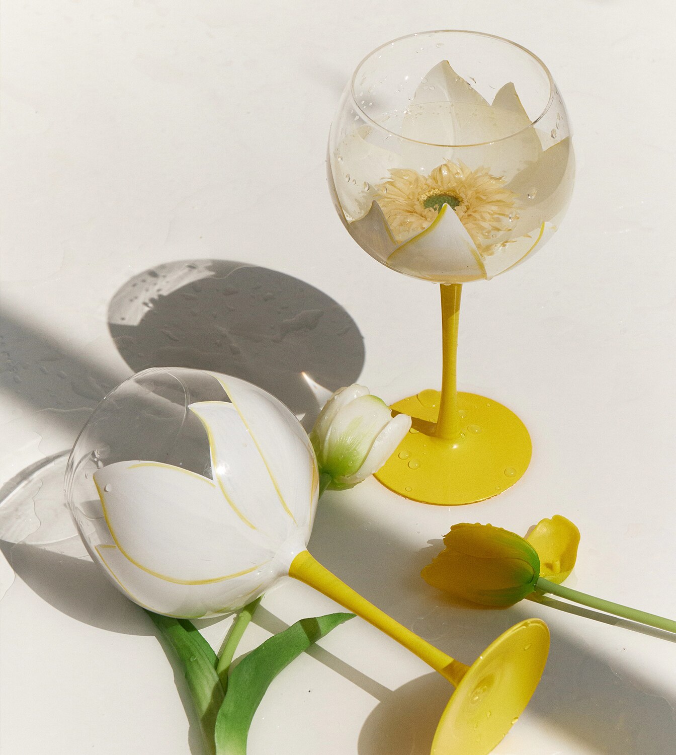 Tulipano medievale bicchiere da vino rosso calice bicchiere da vino dipinto a mano regalo di compleanno tazze da caffè in cristallo tazza Kawaii