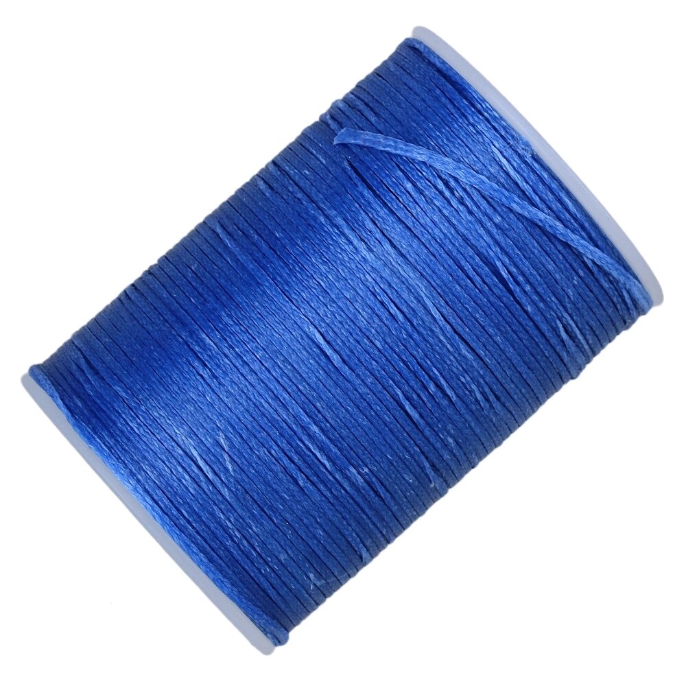 Light Blue 3-Ply Waxed Flat Polyester Cord Leather Sewing Thread Cord 78M 0.8MM