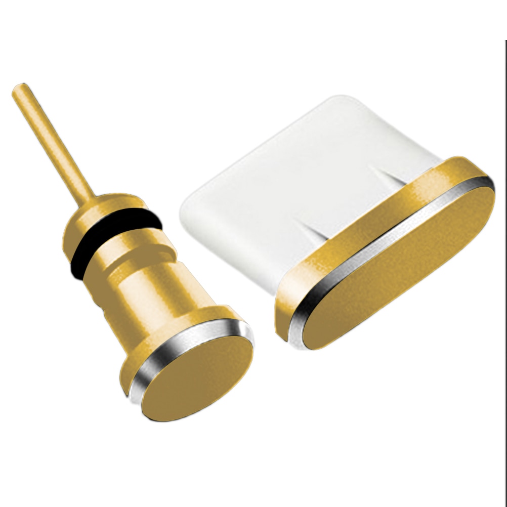 Colorful Metal Type C Anti Dust Charger Dock Plug 3.5 mm Headphone Jack Cap Phone Charging Plug For Samsung Galaxy Huawei Xiaomi: style 1