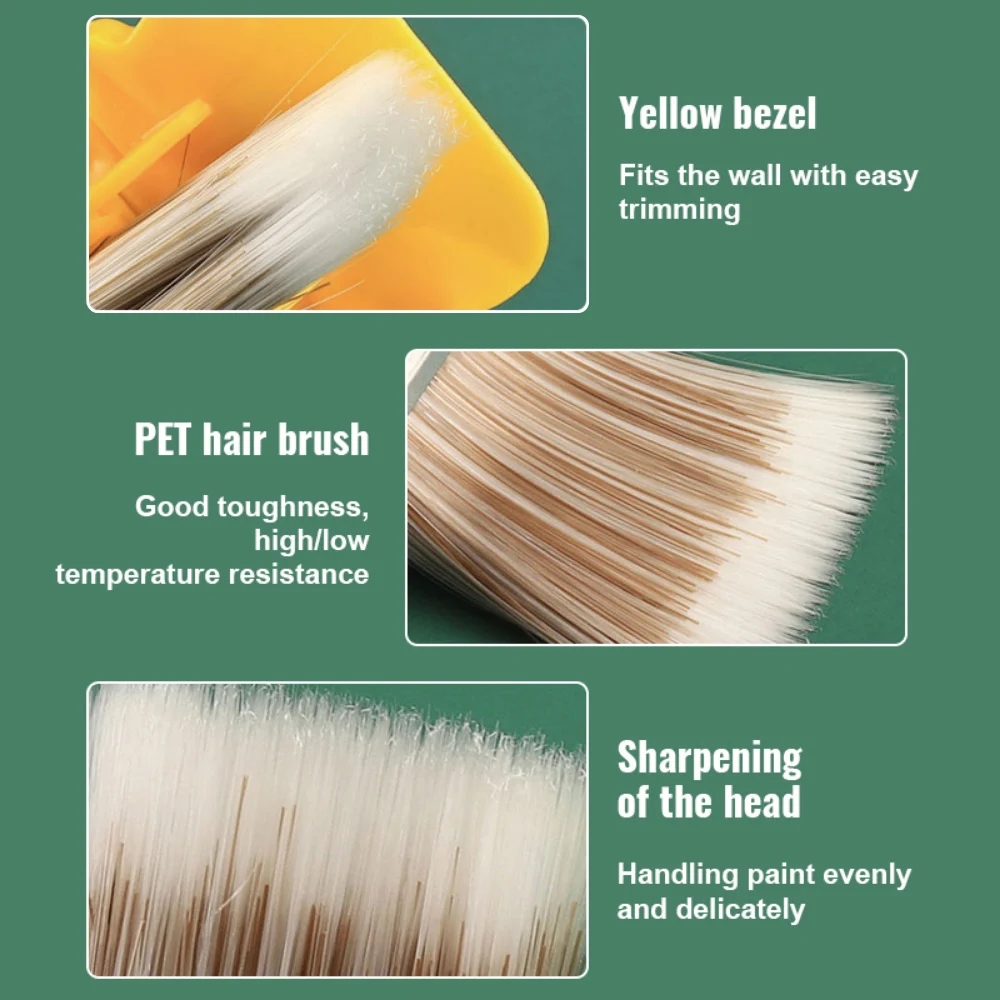 1/2Pcs Red Edger Paint Brush Clean Cut Profesional Edger Paint Brush for Home Room Wall Office Ceiling Corner Color Separator