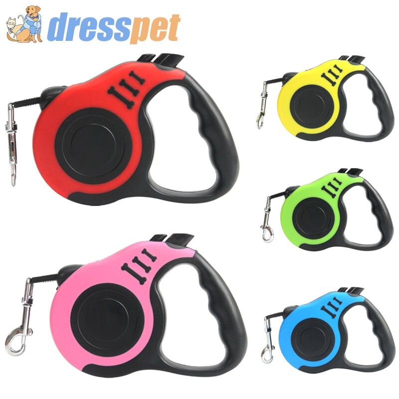 3/5M Retractable Cat Leash Durable Flexible Dog Leash Lead Pet Cat Traction Rope Leashes Tool For Small Medium Pet Supplies