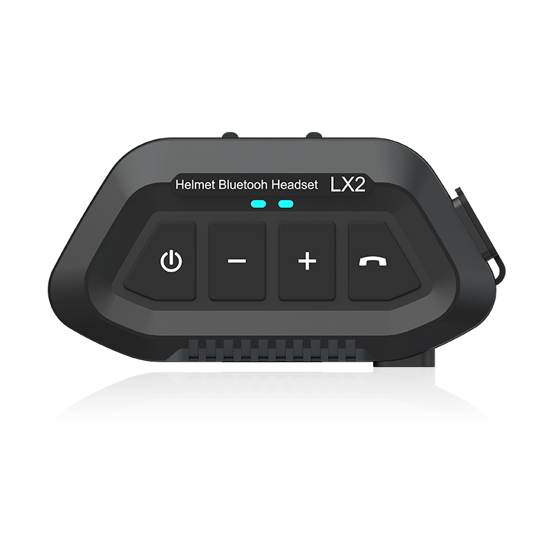 LX2 Bluetooth 5.0 Motorcycle Helmet Headset Wireless Noise Reduction Cycling Headset Waterproof Supports Hands Free Call Music