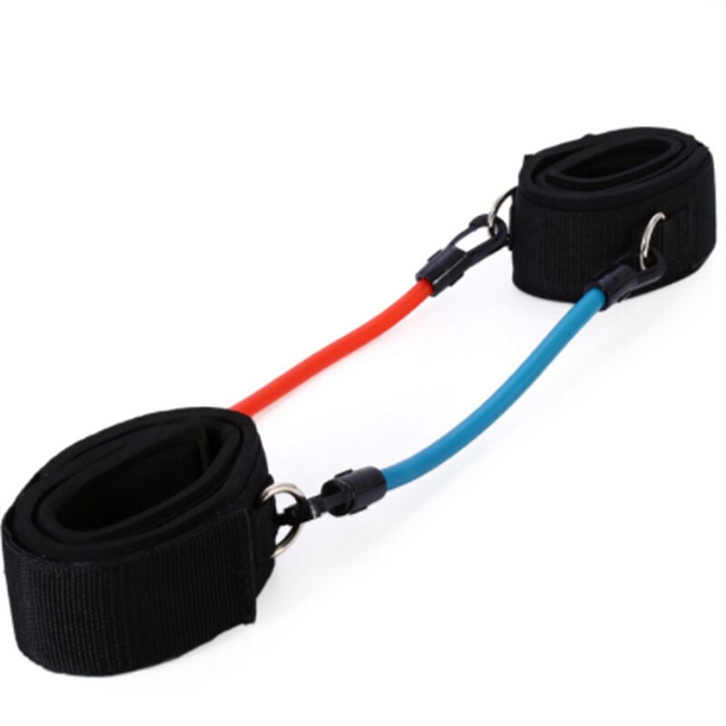 Black Sport Ankle Anchor Strap Double D-ring Gym Leg Pulley Strap Lifting Fitness Elastic Durable Nylon Belts