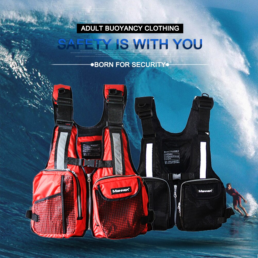 Adult Life Jacket for Rafting - Swimming, Snorkeling, Fishing, Drifting - Water Safety Vest